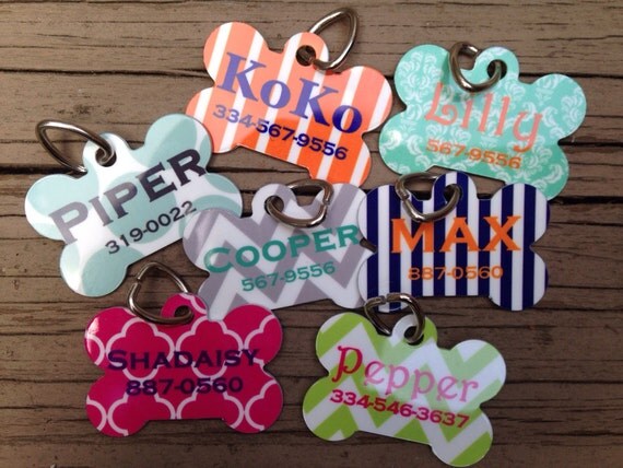 Personalized Dog Tag Custom Pet Name Tag Design Your Own