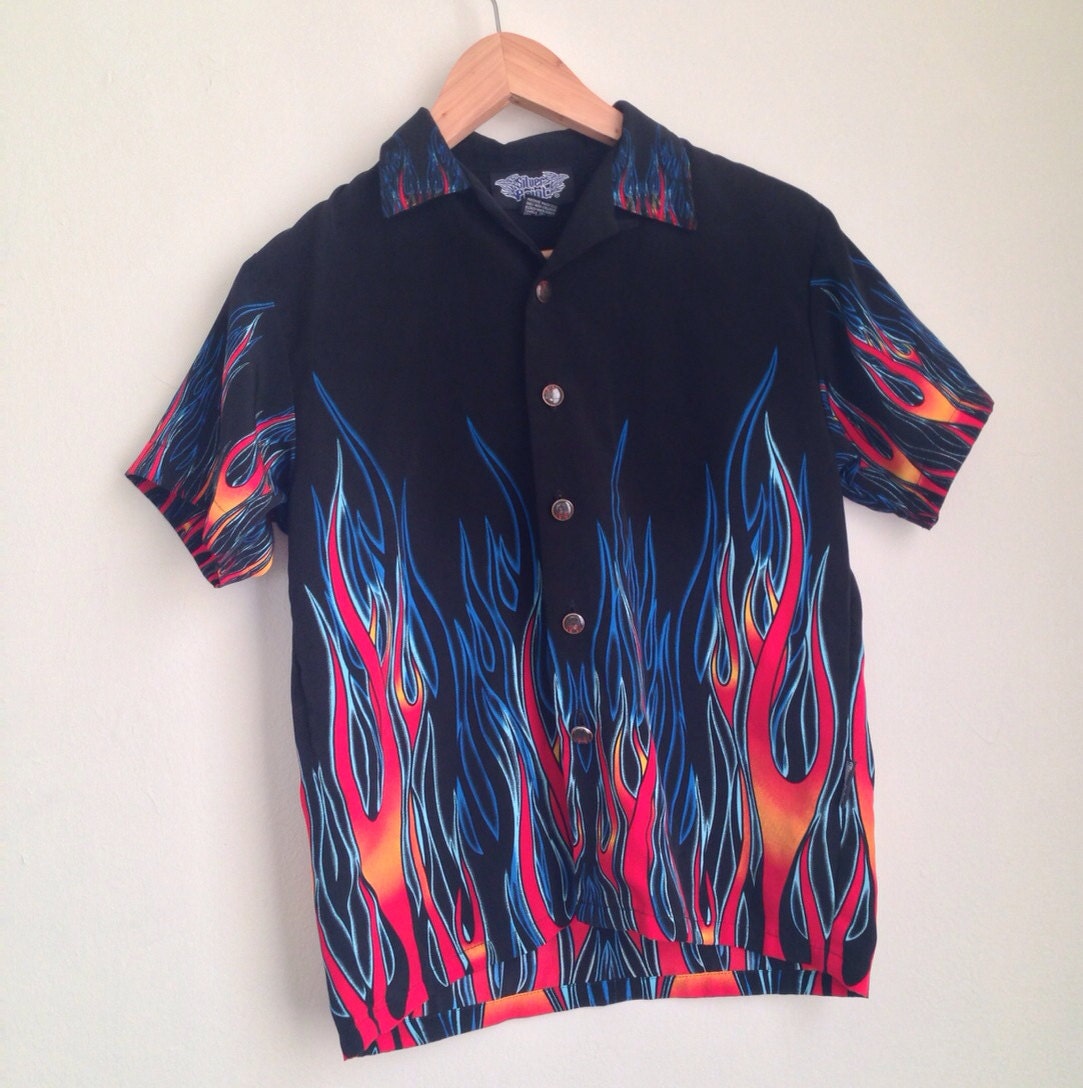 adult flame shirt