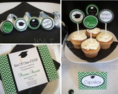 Graduation Party Printables, Custom Graduation Party, Graduation Party Set, You Pick Pattern and Colors Il_170x135