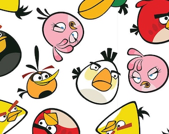 Fat Quarter, Birds, Angry Birds Roxio, Angry Birds Toss, Angry Birds, 02217