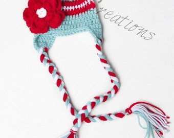 Newborn Beanie with Ear Flaps