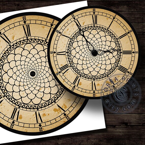 DIY Large Clock Face 20 and 12 Digital Sheets by CobraPrints