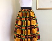 African Ankara Print midi Skirt for Women African Ankara Print midi Skirt for Women