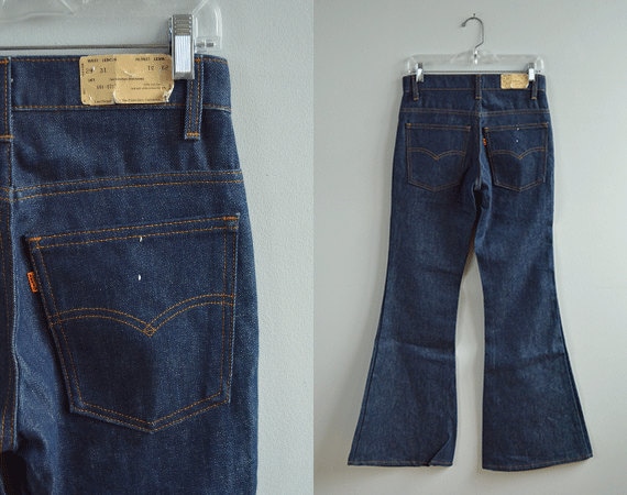 Items similar to Vintage Levis Jeans / 1970s 684 Big Bell Denim Jeans ...