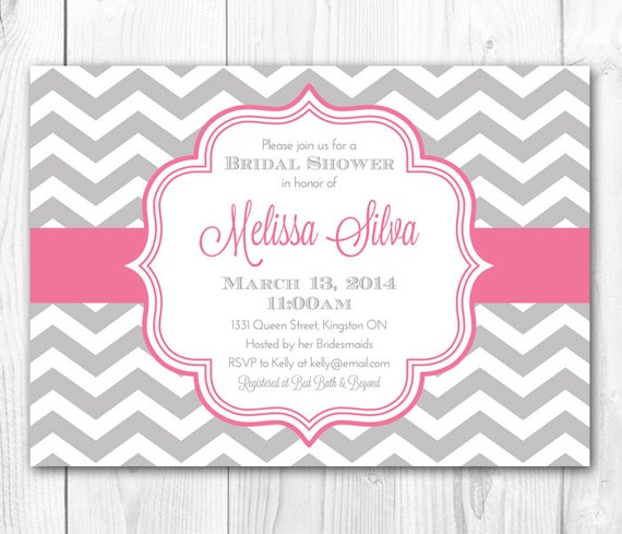 Bridal Shower Invitation. Printable Bridal Shower Invitation or Baby Shower Invitation. Coordinating Shower Decor Package Available. Il_570xn