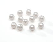 1000  10mm  White Wedding Loose Pearl Beads