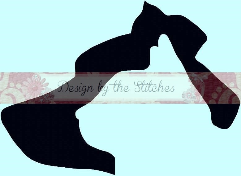 Dog Cat Silhouette Farm Animal Abstract Pet by DesignByTheStitches