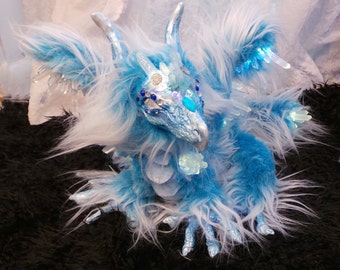 Frost Dragon LED Posable Art Doll