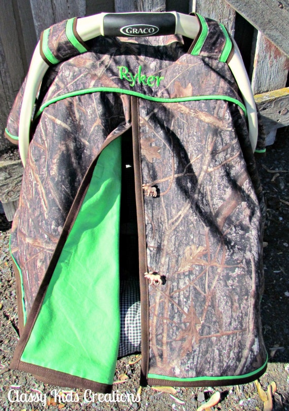 True Timber Camo and Bright Green Baby Boy by classykidscreations