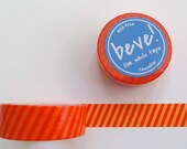 Washi Tape in Light/Bright Orange Diagonal Stripe, 15mm x 10m Il_170x135