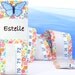 BABY GIRL KEEPSAKE - Flower Print Growth Chart - Fabric Growth Chart - Baby Shower