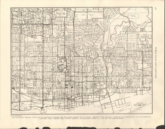 Street map Toronto Canada