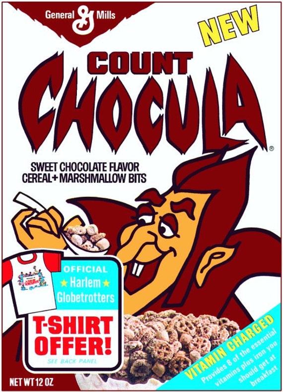 Count Chocula Early Version Cereal Box Stand-Up Display by kiss76