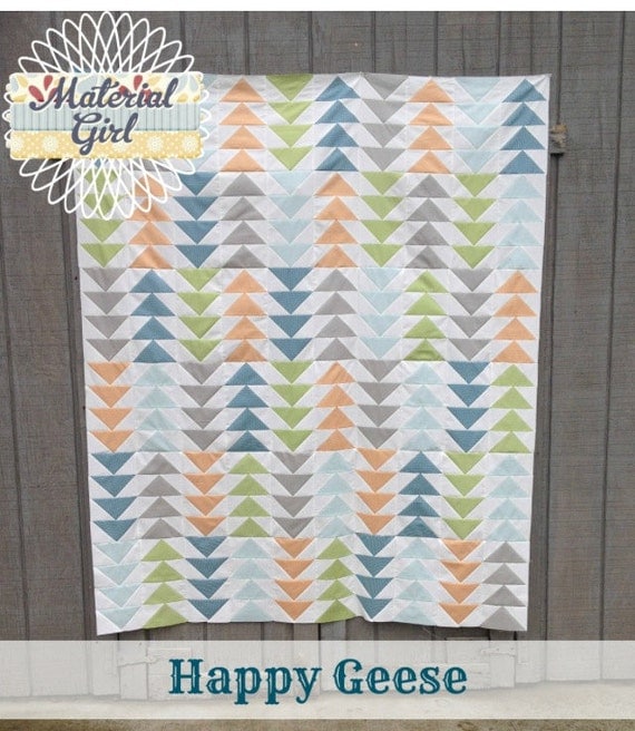 Happy Geese quilt pattern by Material Girl Quilts (pdf download)