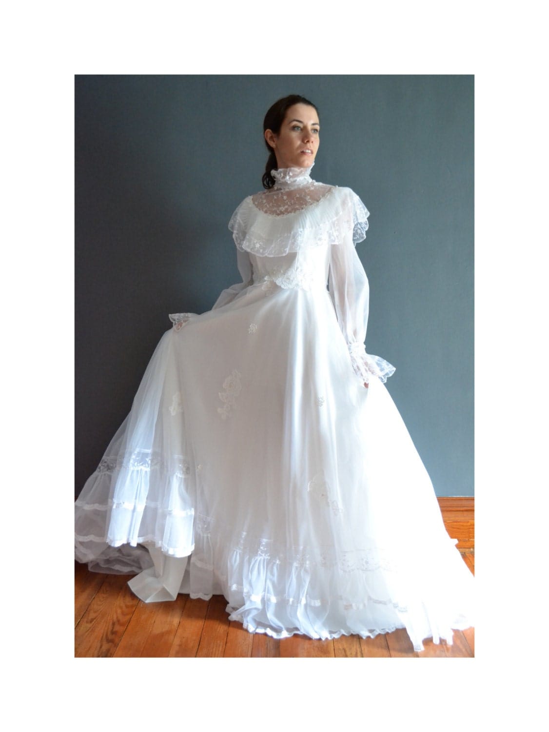 Blake / 70s wedding dress / 1970s wedding dress