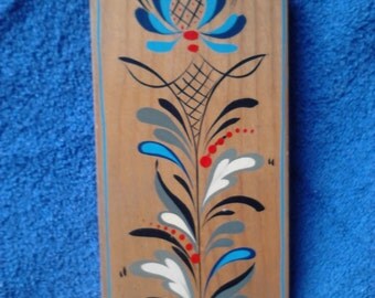 Pennsylvania Dutch Folk Art Wooden Paddle