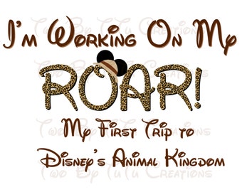 My First Disney Trip Mickey Safari Custom DIY Printable Image for Iron On Transfer Disney Animal Kingdom