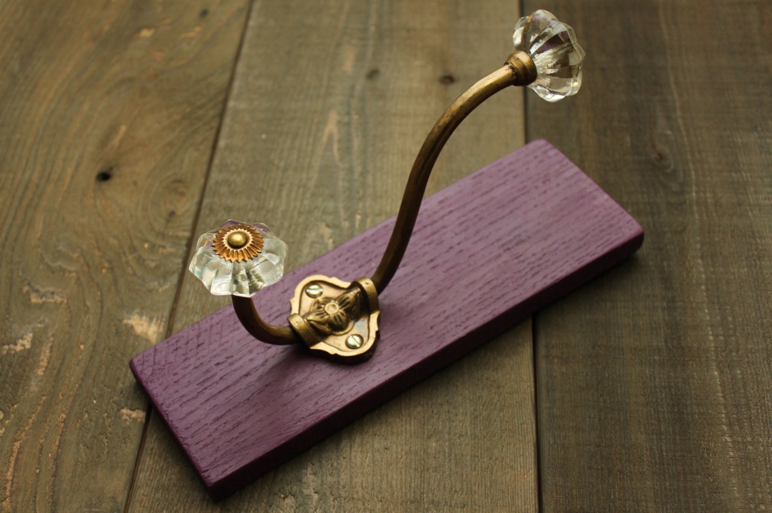 Reclaimed Wood Wall Hook by MissMacie on Etsy