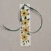 Sunflower bookmark; flower bookmark; hand painted paper bookmark