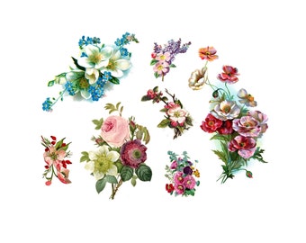 Vintage Floral Temporary Tattoo Sleeve - Temporary Tattoo sleeve - Flower temporary tattoo sleeve - Vintage Flower Tattoos - Vintage Floral