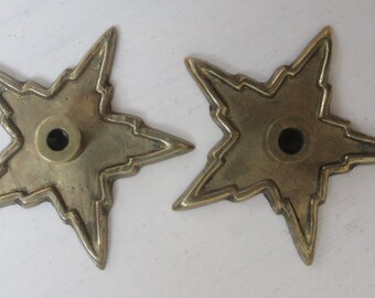 SALE! Vintage Star Shaped Candle Holders
