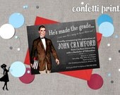 Male Teacher Graduation Invitation - MAKING THE GRADE Printable Il_170x135