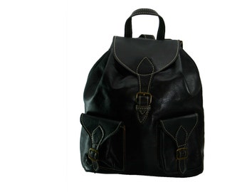 Moroccan Leather Backpack Rucksack back bag soulder vintage purse ...
