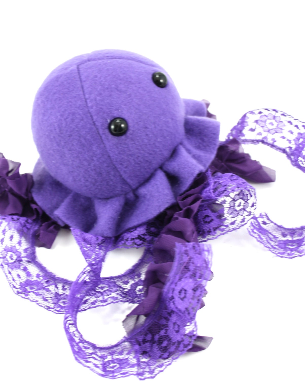 Purple Jellyfish Stuffed Animal Plush Toy by BeeZeeArt on Etsy