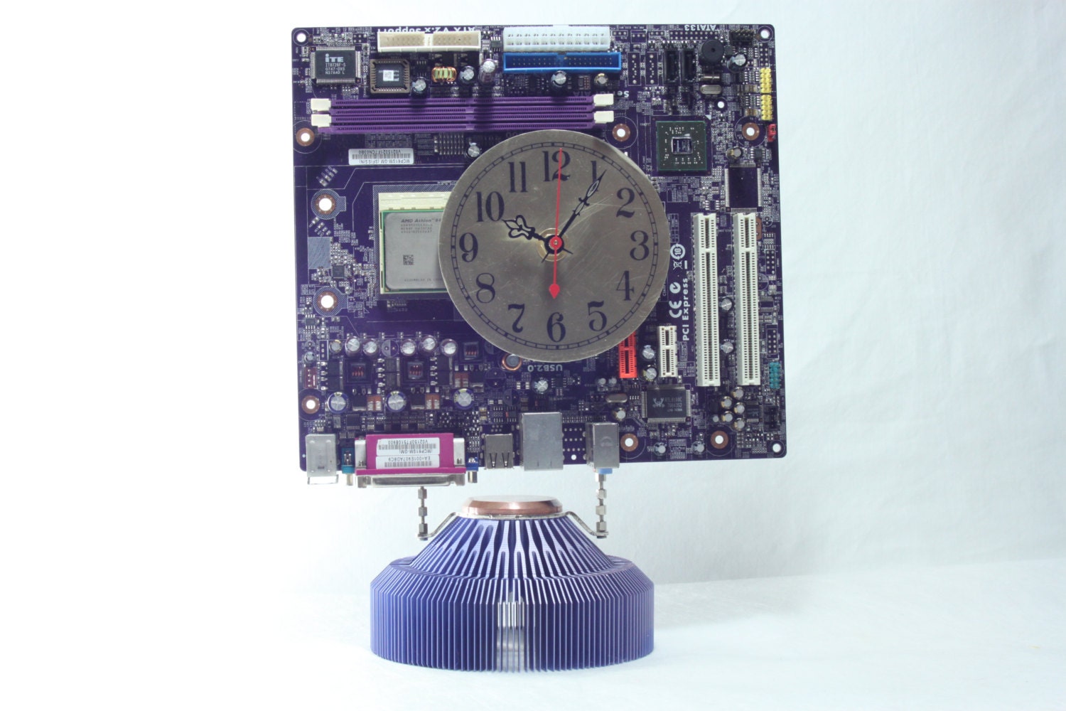 Purple Motherboard Desk Clock Geekery Clocks by DanO