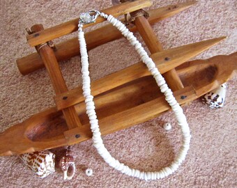 Puka Shell Necklace, Natural Hawaiian Puka Shells, Hand Picked on North ...