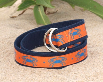 Maryland Blue Crabs /Maryland Belt / Canvas Belt / Boys Belt