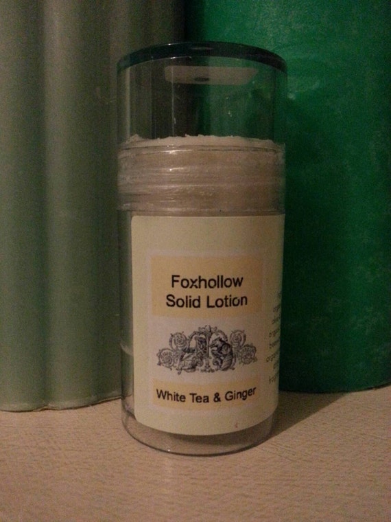 Items similar to White tea and ginger solid lotion organic on Etsy
