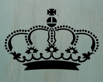 Crown1 - Vintage looking stencil