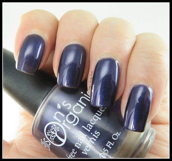 Dark purple nail polish Vegan Nail Polish Black nail