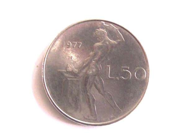 L 50 Italian Coin Value 1977