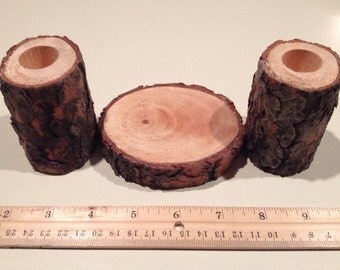 Unity candle holder set (pine)