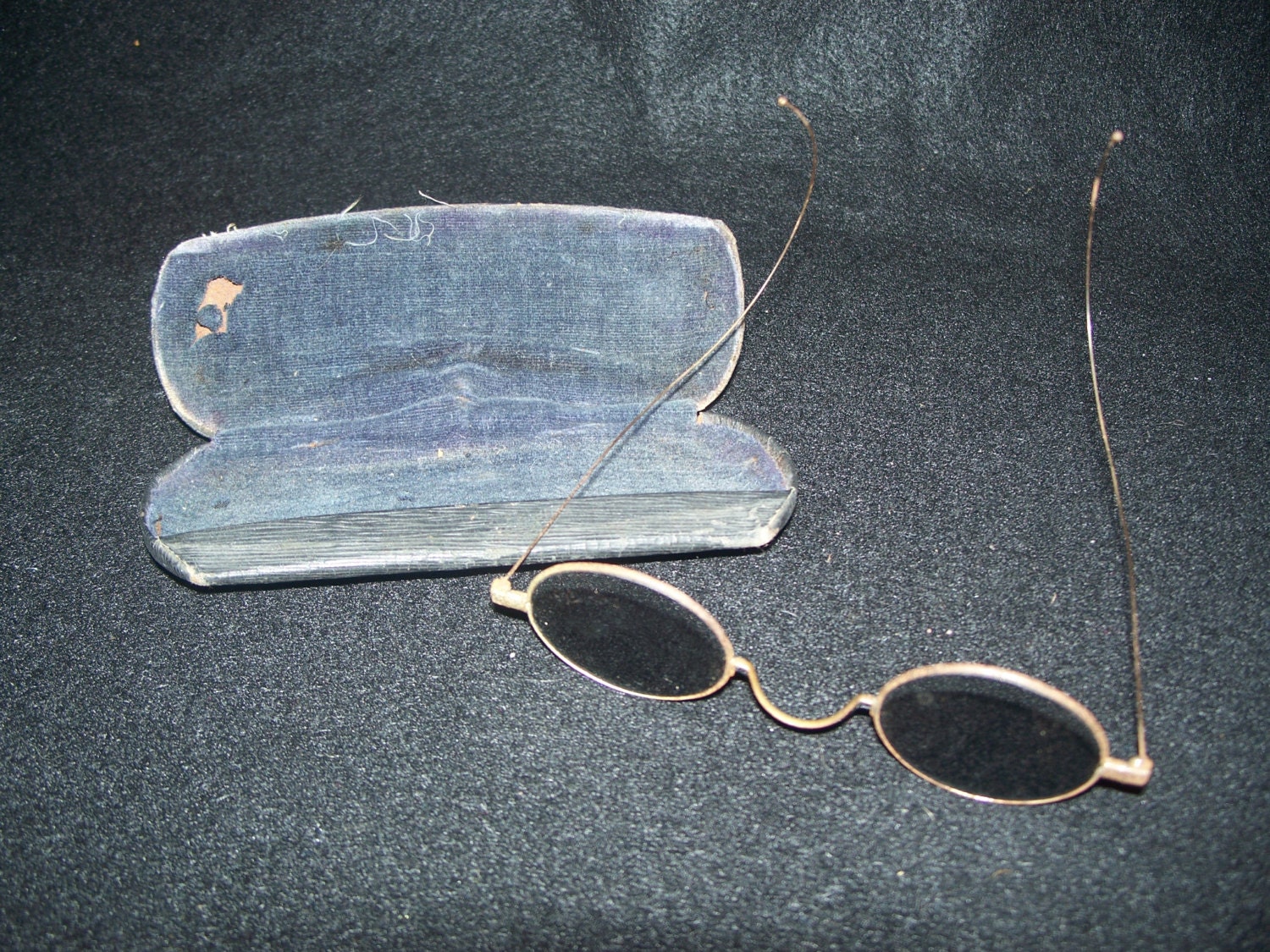Antique Sunglasses with Case by InTheSkeletonsCloset on Etsy