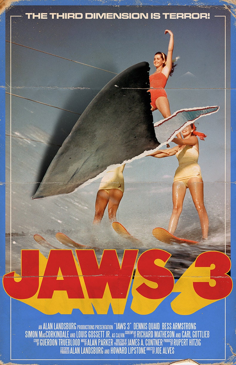 Jaws 3D 11x17 Movie Poster