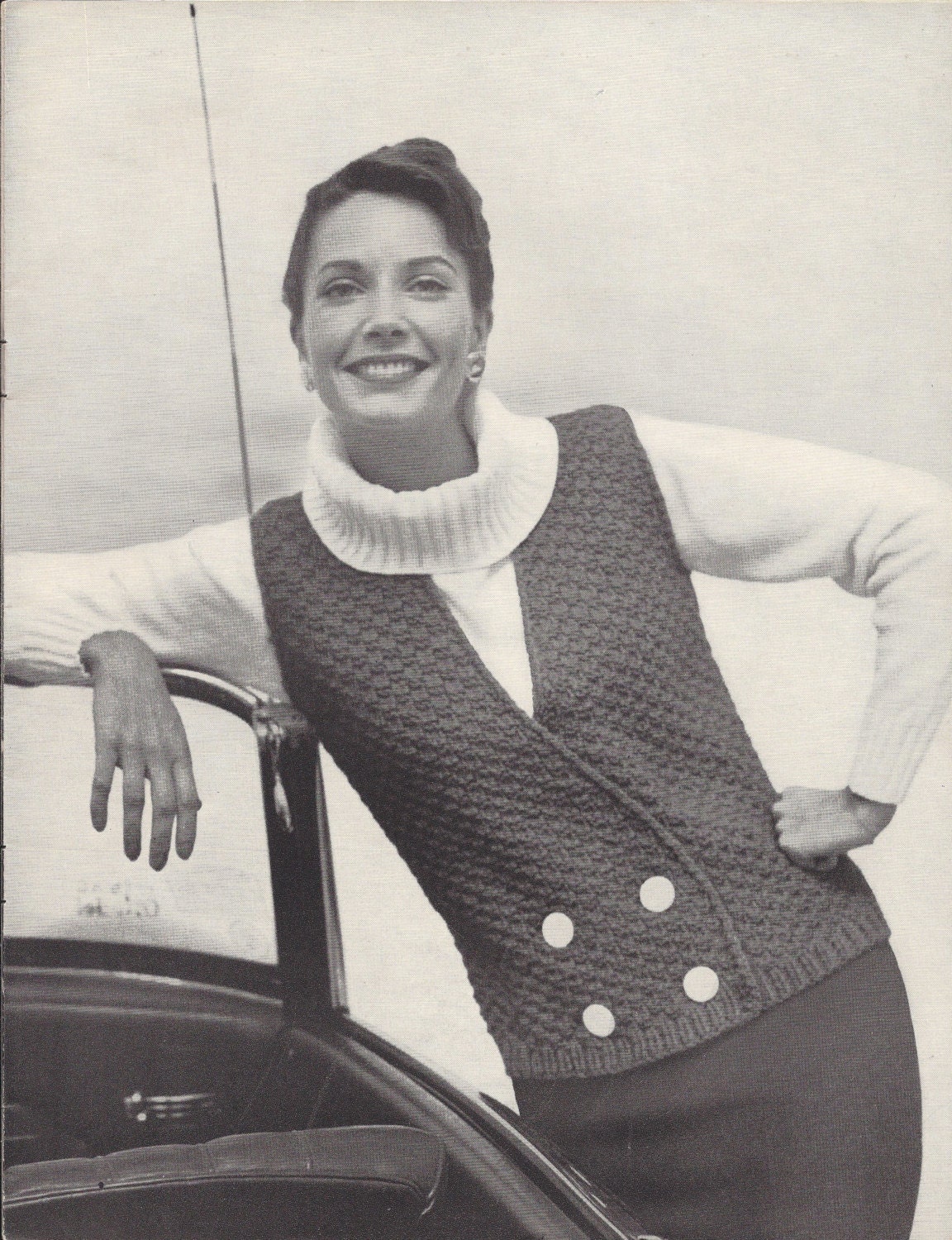60s turtleneck outfit