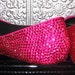 pink rhinestone flats