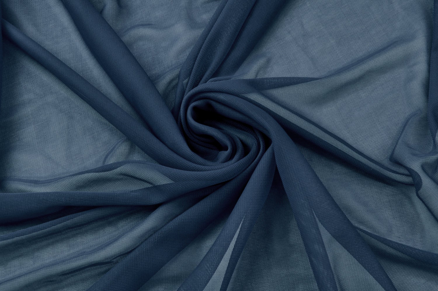 Navy Chiffon Matte Jersey Stretch Chiffon Fabric by StylishFabric