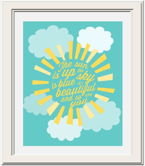 The Sun is Up, Beatles Lyric Printable