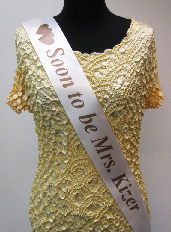vintage bride to be sash