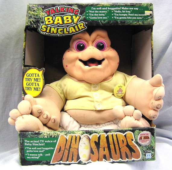 baby sinclair stuffed animal