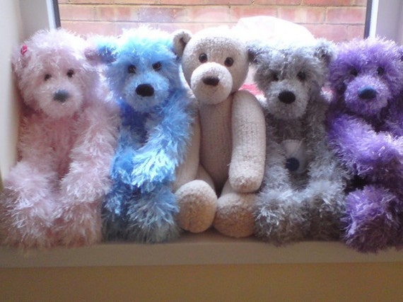 Huggable Teddy Bear PDF Knitting Pattern