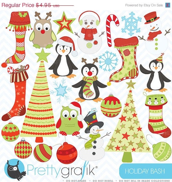 60% OFF SALE holiday christmas clipart, commercial use, vector graphics, digital clip art, digital images - CL403 Il_570xn