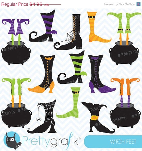 60% OFF SALE witch feet clipart commercial use, vector graphics, digital clip art, digital images - CL552 Il_570xn