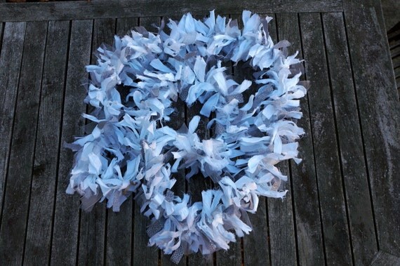 items similar to silver and white rag garland 6 foot items similar to silver and white rag garland 6 foot