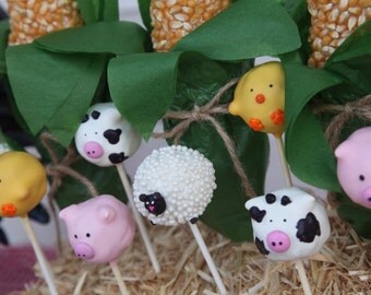 Farm Animal Cake Pops