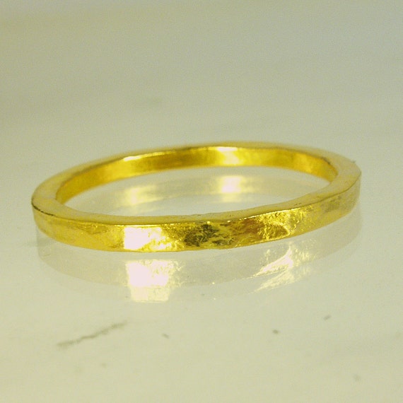 Pure gold  mens wedding  band 24  Karat  solid gold  ring100 